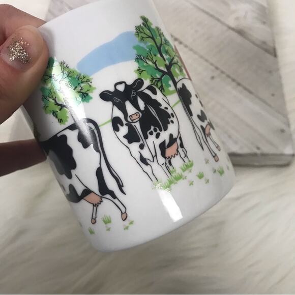 Vintage Farmhouse Cow Print Coffee Mug from 1997 - Picture 12 of 12
